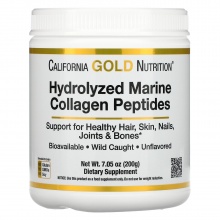  California Gold Nutrition Hydrolyzed Marine Collagen Peptides 200 